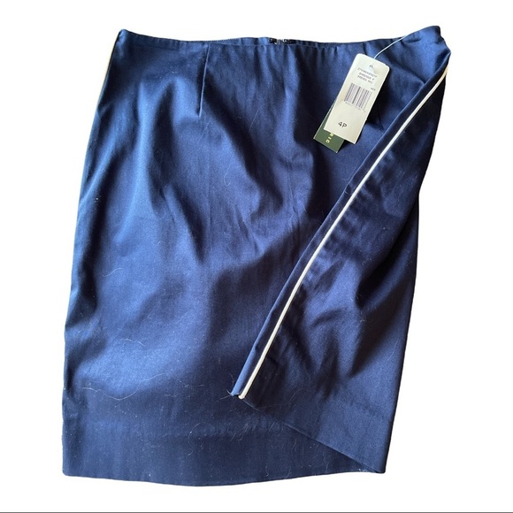 Ralph Lauren NWT Navy blue and white stripe skirt - Picture 2 of 3